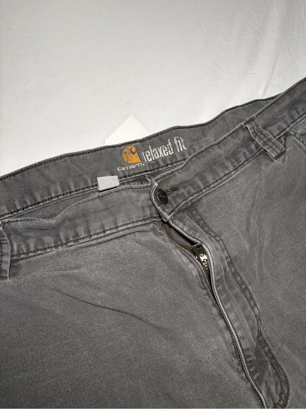 Carhartt Men's Relaxed Fit Jeans in Faded Gray Size 42x34
